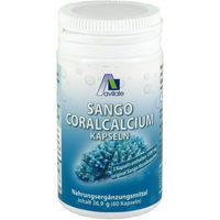 Produktbild von Avitale Sango Coral Calcium Algenkalk Kapseln vegan ohne Gelatine 60 Stück