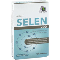 Produktbild von Avitale Selen 200 µg Natriumselenit Tabletten 120 Stück glutenfrei und laktosefrei für Erwachsene