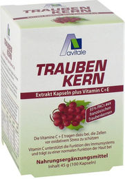 Avitale Traubenkernextrakt Kapseln vegan ohne Gelatine 100 Stück – Bild 1 von 1