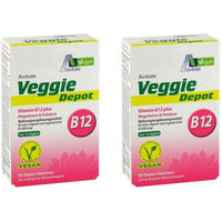 Produktbild von Avitale Veggie Depot Vitamin B12 plus Magnesium und Folsäure Tabletten vegetarisch 120 Stück