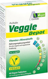 Avitale Veggie Depot Vitamine und Mineralstoffe Tabletten vegan glutenfrei 60 Stück – Bild 1 von 1