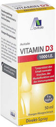 Avitale Vitamin D3 1000 I.E. Spray glutenfrei und laktosefrei – Bild 1 von 1