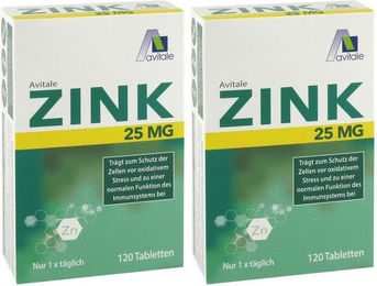 Avitale Zink Citrat 25 mg Tabletten 120 Stück – Bild 1 von 1