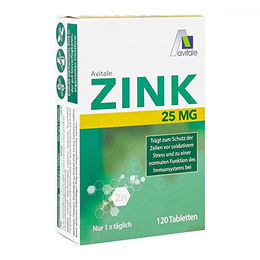 Avitale Zink Citrat 25 mg Tabletten 120 Stück – Bild 1 von 1