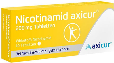 Axicur Nicotinamid Niacin 200 mg Tabletten – Bild 1 von 1