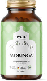 ayuro Bio Moringa Kräuter-Komplex Kapseln ohne Zusatzstoffe 150 Stück – Bild 1 von 3