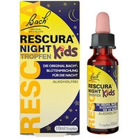 Produktbild von Bach Rescura Night Kids Bachblüten Tropfen alkoholfrei vegan 10 ml