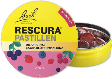 Bachblüten Original Rescura Lutschtabletten Beeren-Mix vegan zuckerfrei alkoholfrei 50 g – Bild 1 von 4