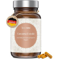 Produktbild von BACKLAxx® Kurkuma Kapseln mit 315 mg Curcuma Extrakt und 300 mg Curcuminoide sowie Piperin, Bio, vegan, 90 Kapseln
