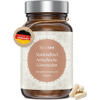 Produktbild von BACKLAxx Mariendistel Artischocke Löwenzahn Komplex mit 80% Silymarin vegan ohne Zusatzstoffe 120 Kapseln