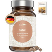 Produktbild von BACKLAxx® Shilajit Kapseln, 1200 mg pro Tagesdosis, 120 Kapseln, hochdosiert 60:1, vegan und ohne Zusatzstoffe