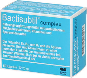 Bactisubtil Complex Kapseln glutenfrei laktosefrei ohne Gelatine – Bild 1 von 1