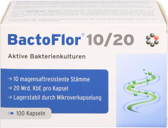 BactoFlor 10/20 aktive Bakterienkulturen Kapseln von Intercell-Pharma, 100 Kapseln – Bild 1 von 1