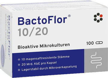 Bactoflor 10/20 Probiotika Kapseln von Intercell-Pharma GmbH, 100 Kapseln, laktosefrei, glutenfrei und zuckerfrei – Bild 1 von 5