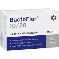 Produktbild von Bactoflor 10/20 Probiotika Kapseln von Intercell-Pharma GmbH, 100 Kapseln, laktosefrei, glutenfrei und zuckerfrei