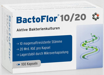 Bactoflor 10/20 Probiotisch Präbiotisch 100 Kapseln – Bild 1 von 1