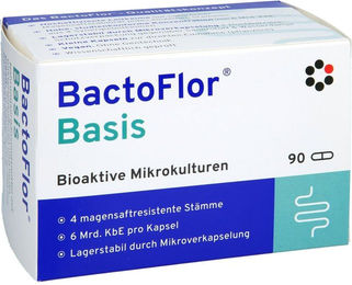 BactoFlor Basis Kapseln von Intercell Pharma mit 6 Mrd. KBE glutenfrei und laktosefrei – Bild 1 von 2