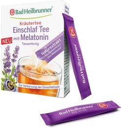 Bad Heilbrunner Einschlaf Tee mit Melatonin in Sticks – Bild 1 von 2