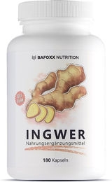 BAFOXX Nutrition Ingwer Kapseln vegan und ohne Zusatzstoffe 180 Stück – Bild 1 von 3