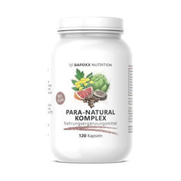 BAFOXX Nutrition Para-Natural Kräuter-Komplex mit Nelkenextrakt, Papayablättern, schwarzem Walnussessenzextrakt und Grapefruitkernextrakt, vegan, ohne Zusatzstoffe, 120 Kapseln – Bild 1 von 1