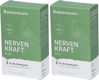 Bakanasan NERVEN KRAFT PLUS Kombipräparat vegan ohne Zusatzstoffe 120 Kapseln – Bild 1 von 1