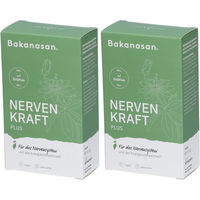 Produktbild von Bakanasan NERVEN KRAFT PLUS Kombipräparat vegan ohne Zusatzstoffe 120 Kapseln