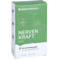 Produktbild von Bakanasan Nervenkraft Plus Kombipräparat Kapseln vegan ohne Zusatzstoffe 60 Stück