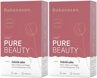 Bakanasan ZINK+ PURE BEAUTY Kapseln mit Zink, Biotin und Selen für Erwachsene 120 Stück – Bild 1 von 1