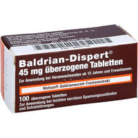 Produktbild von Baldrian Dispert 45 mg überzogene Tabletten 100 Stück
