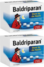 Baldriparan Stark für die Nacht Dragees mit Baldrian pflanzlicher Ursprung 240 Stück – Bild 1 von 2