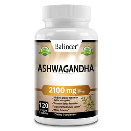 Balincer Ashwagandha 2100 mg Kapseln 120 Stück – Bild 1 von 3