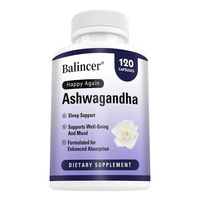 Produktbild von Balincer Ashwagandha Nahrungsergänzungsmittel 120 Kapseln