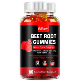 Balincer Beet Root Gummies Nitric Oxide Boost Nahrungsergänzungsmittel Rote Bete Gummibärchen 60 Stück – Bild 1 von 4