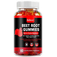 Produktbild von Balincer Beet Root Gummies Nitric Oxide Boost Nahrungsergänzungsmittel Rote Bete Gummibärchen 60 Stück