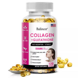 Balincer Collagen + Glutathione 5500mg mit Vitamin C Nahrungsergänzungsmittel 120 Kapseln – Bild 1 von 4