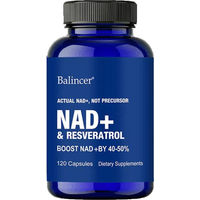 Produktbild von Balincer NAD+ Resveratrol Vitamin D3 TMG Nahrungsergänzungsmittel 120 Kapseln