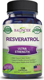 Balincer Resveratrol 1000 mg Kapseln 120 Stück – Bild 1 von 3