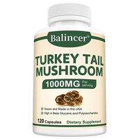 Produktbild von Balincer Turkey Tail Mushroom 1000 mg Kapseln 120 Stück