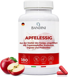 Bandini Apfelessig Komplex Kapseln vegan ohne Zusatzstoffe 180 Stück – Bild 1 von 3