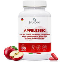 Produktbild von Bandini Apfelessig Komplex Kapseln vegan ohne Zusatzstoffe 180 Stück