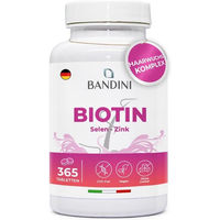 Produktbild von Bandini Biotin Selen und Zink Tabletten vegan ohne Zusatzstoffe 360 Stück