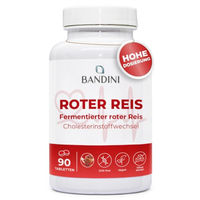 Produktbild von Bandini Fermentierter Roter Reis Monascus purpureus Tabletten vegan ohne Zusatzstoffe