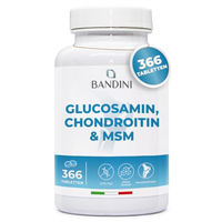 Produktbild von Bandini Glucosamin Chondroitin MSM mit Vitamin C Tabletten vegan ohne Zusatzstoffe 366 Stück
