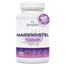 Bandini Mariendistel Artischocke und Löwenzahn-Komplex Kapseln vegan ohne Zusatzstoffe 150 Stück – Bild 1 von 4