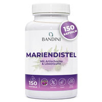 Produktbild von Bandini Mariendistel Artischocke und Löwenzahn-Komplex Kapseln vegan ohne Zusatzstoffe 150 Stück