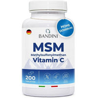 Produktbild von Bandini MSM Vitamin C Tabletten vegan ohne Zusatzstoffe