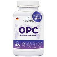 Produktbild von Bandini OPC Traubenkernextrakt Kapseln vegan ohne Zusatzstoffe