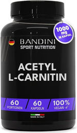 Bandini Pharma Acetyl L-Carnitin Kapseln vegan ohne Zusatzstoffe 60 Stück – Bild 1 von 2