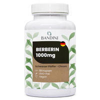 Produktbild von Bandini Pharma Berberin Kapseln vegan ohne Zusatzstoffe 180 Stück
