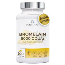 Bandini Pharma Bromelain Tabletten vegan ohne Zusatzstoffe 200 Stück – Bild 1 von 3